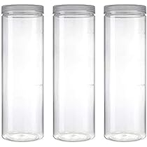 Amazon | Silicook クリアプラスチックジャー 3-30オンス 正方形